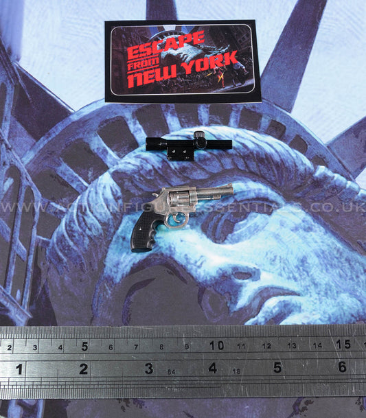 Snake Plissken - Revolver w Scope - Escape From New York - Crown Series Real Hair Edition - 1:6 Scale Figure - Asmus Collectibles
