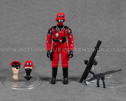 Action Force GI Joe Red Shadow Custom Retro Vintage Figures Classic O-Ring Design