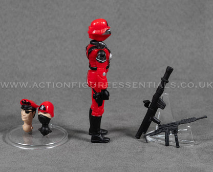 Action Force GI Joe Red Shadow Custom Retro Vintage Figures Classic O-Ring Design