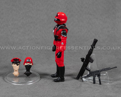 Action Force GI Joe Red Shadow Custom Retro Vintage Figures Classic O-Ring Design