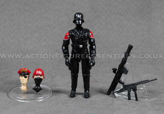 Action Force GI Joe Black Shadows Red Shadow Custom Retro Vintage Figures ( Black Major) Classic O-Ring Design