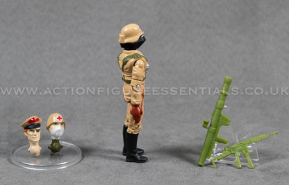 Action Force GI Joe Red Shadow Medic Custom Retro Vintage Figures Classic O-Ring Design