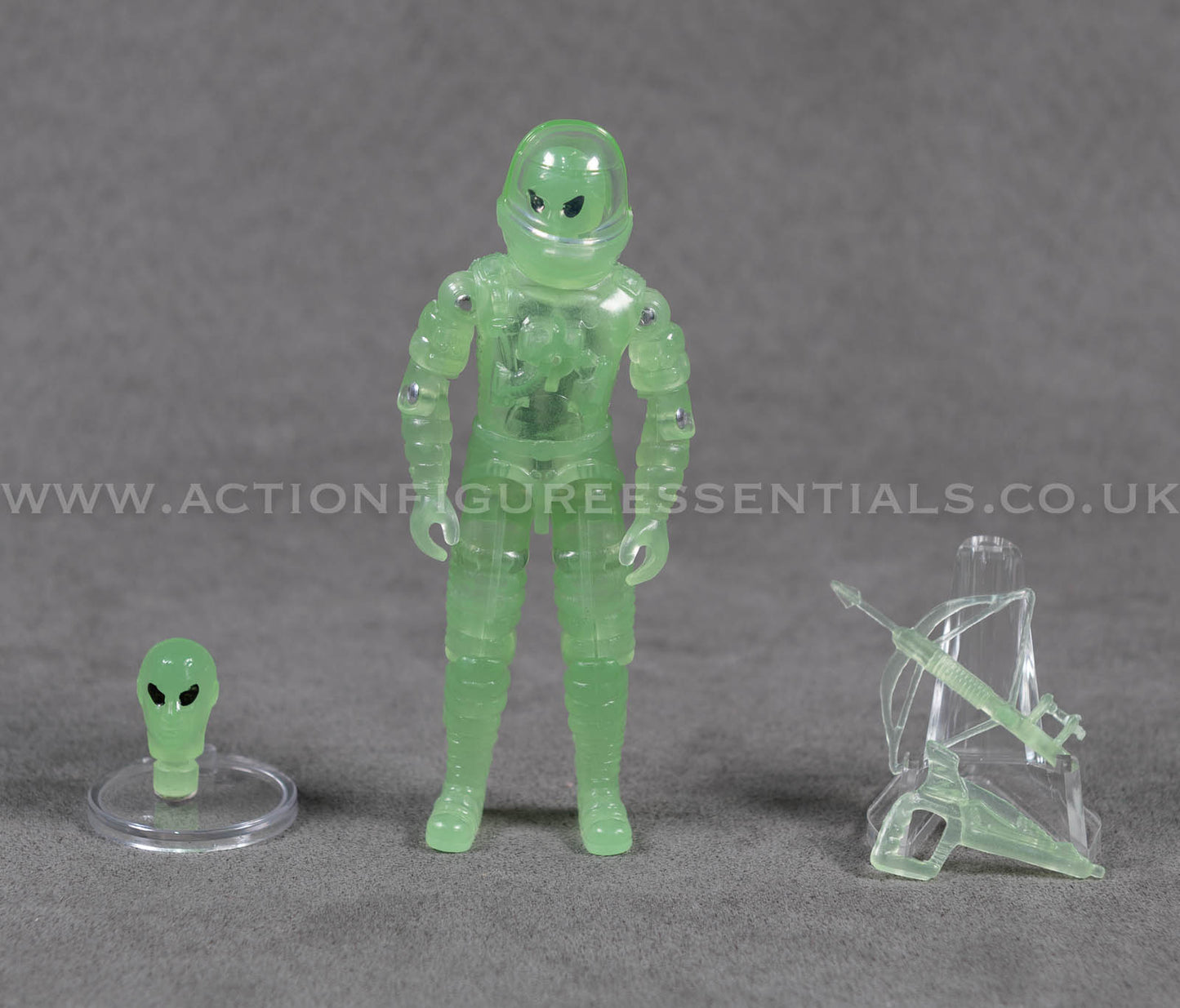 Custom Alien Action Figure Action Force / G.I. Joe–Style | Glow-in-the-Dark | Classic O-Ring Design