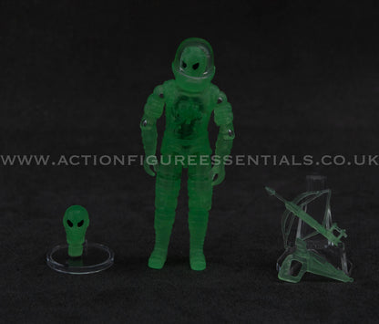 Custom Alien Action Figure Action Force / G.I. Joe–Style | Glow-in-the-Dark | Classic O-Ring Design