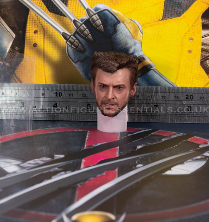 Hot Toys - Wolverine Deluxe Logan Head Sculpt - Deadpool v Wolverine - MMS754 - 1:6 Scale Parts Marvel
