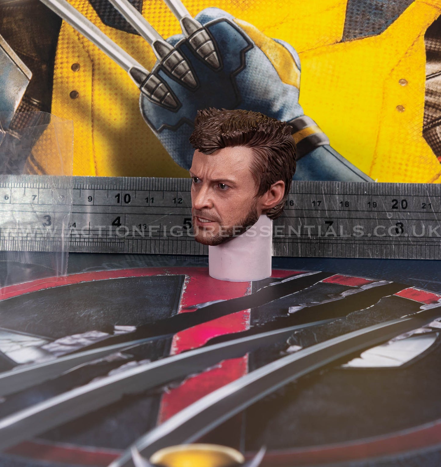 Hot Toys - Wolverine Deluxe Logan Head Sculpt - Deadpool v Wolverine - MMS754 - 1:6 Scale Parts Marvel