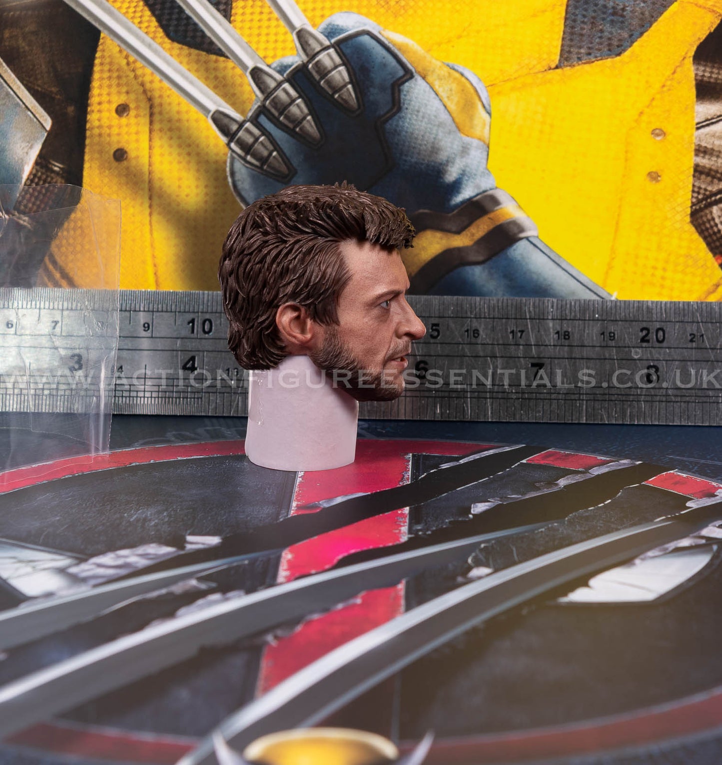 Hot Toys - Wolverine Deluxe Logan Head Sculpt - Deadpool v Wolverine - MMS754 - 1:6 Scale Parts Marvel