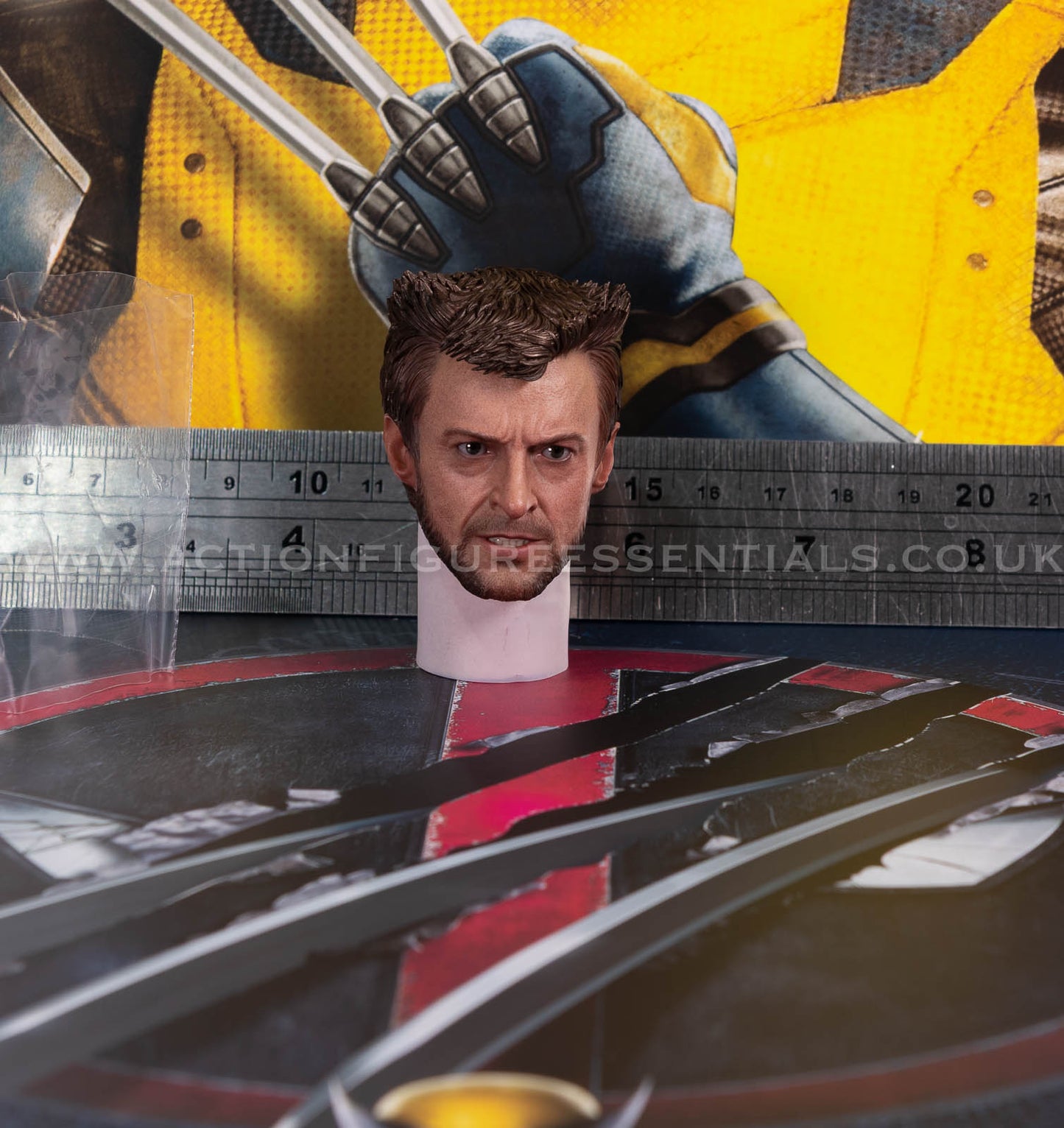Hot Toys - Wolverine Deluxe Logan Head Sculpt - Deadpool v Wolverine - MMS754 - 1:6 Scale Parts Marvel