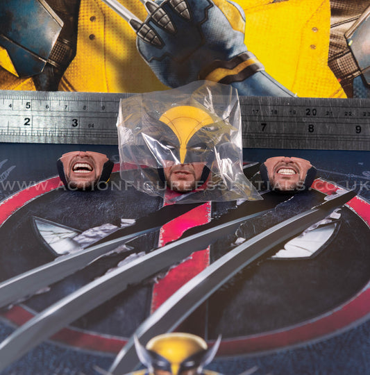 Hot Toys - Wolverine Deluxe Masked Head Sculpt Set - Deadpool v Wolverine - MMS754 - 1:6 Scale Parts Marvel