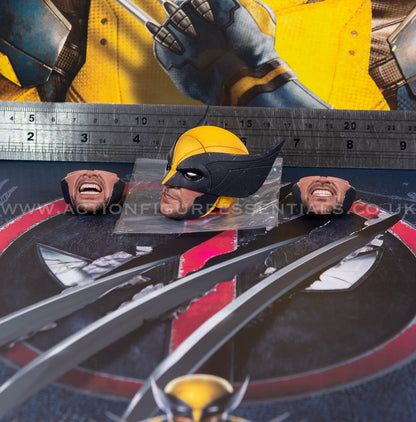 Hot Toys - Wolverine Deluxe Masked Head Sculpt Set - Deadpool v Wolverine - MMS754 - 1:6 Scale Parts Marvel