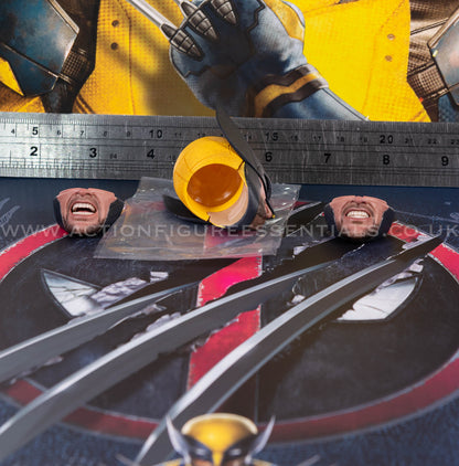 Hot Toys - Wolverine Deluxe Masked Head Sculpt Set - Deadpool v Wolverine - MMS754 - 1:6 Scale Parts Marvel