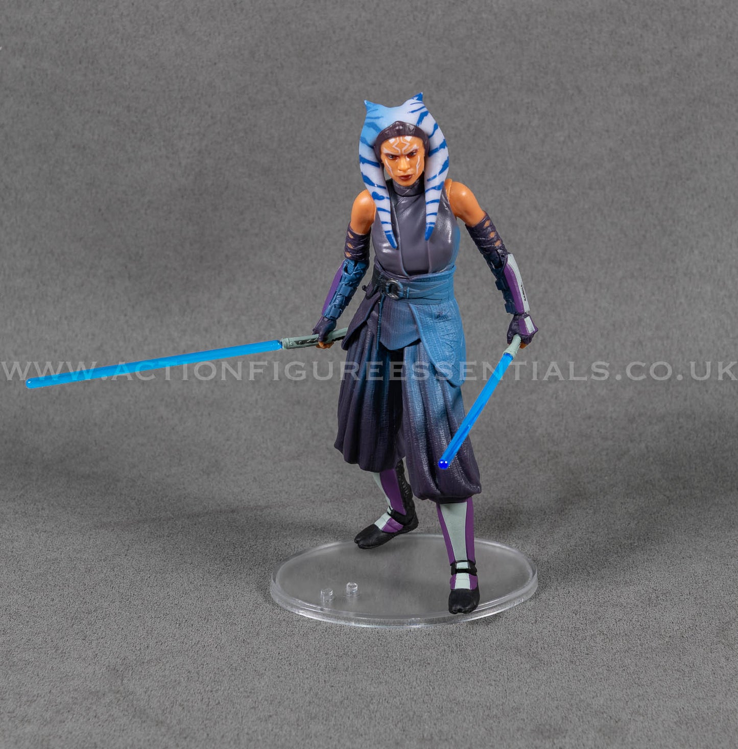 Star Wars Black Series 6" Figure Display Stand – Multi Peg Base (Empire Black or Hoth Frosted Clear)