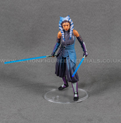 Star Wars Black Series 6" Figure Display Stand – Multi Peg Base (Empire Black or Hoth Frosted Clear)