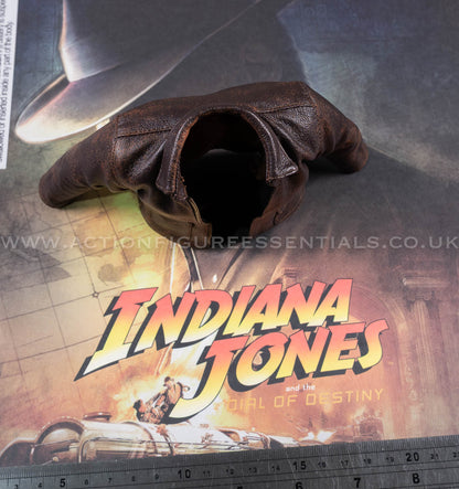 Hot Toys - Indiana Jones - Genuine Brown Leather Jacket - Dial of Destiny - MMS717 - 1:6 Scale Parts Deluxe Version