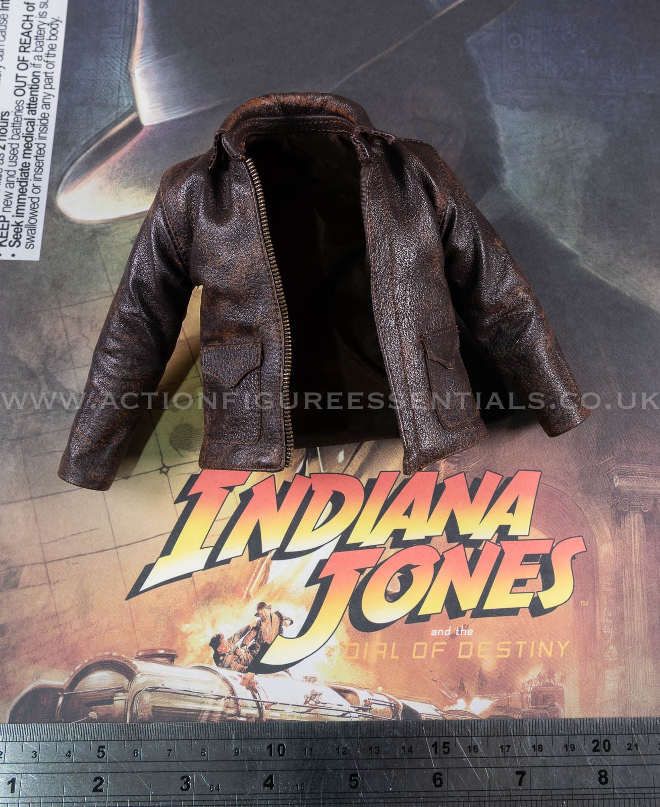 Hot Toys - Indiana Jones - Genuine Brown Leather Jacket - Dial of Destiny - MMS717 - 1:6 Scale Parts Deluxe Version