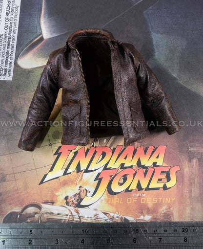 Hot Toys - Indiana Jones - Genuine Brown Leather Jacket - Dial of Destiny - MMS717 - 1:6 Scale Parts Deluxe Version