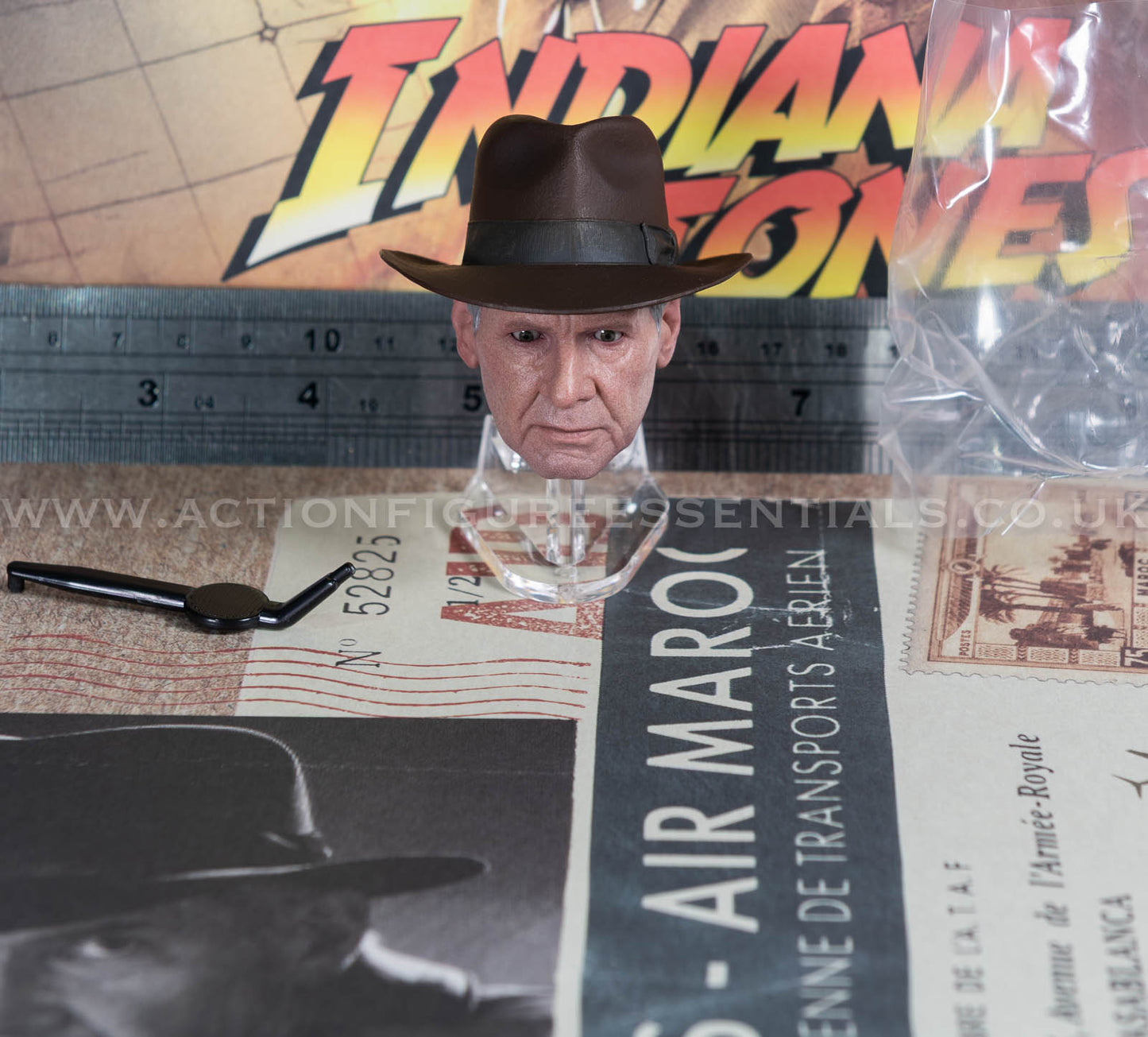 Hot Toys - Indiana Jones - Head Sculpt - Dial of Destiny - MMS717 - 1:6 Scale Parts Deluxe Version