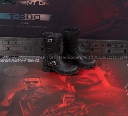Hot Toys - T-800 Terminator 2 (2.0) - Biker Boots - MMS795 - 1:6 Scale Parts Custom