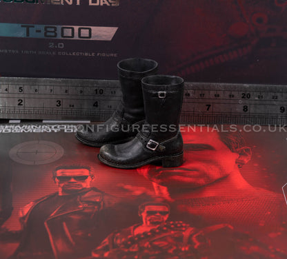 Hot Toys - T-800 Terminator 2 (2.0) - Biker Boots - MMS795 - 1:6 Scale Parts Custom