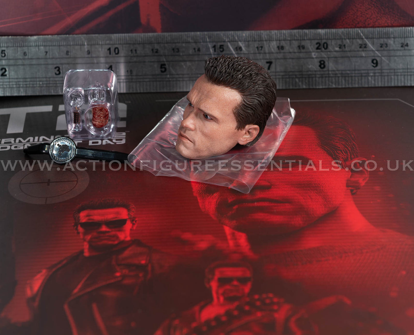 Hot Toys - T-800 Terminator 2 (2.0) - Head Sculpt - MMS795 - 1:6 Scale Parts Custom