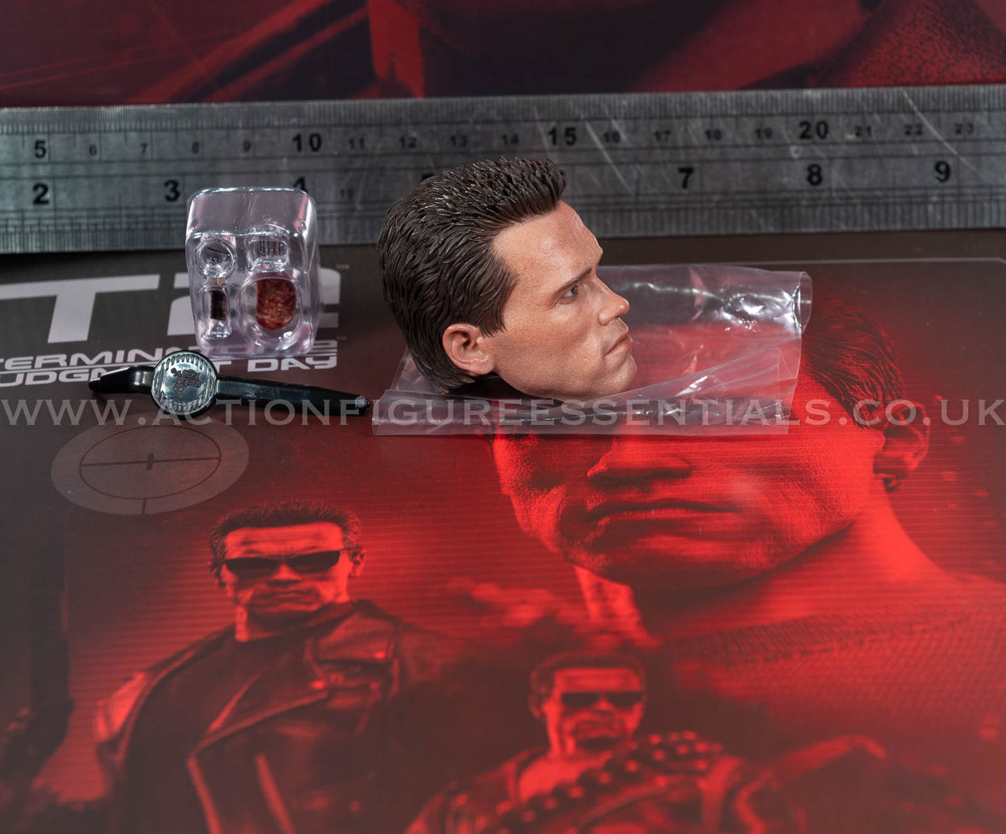 Hot Toys - T-800 Terminator 2 (2.0) - Head Sculpt - MMS795 - 1:6 Scale Parts Custom