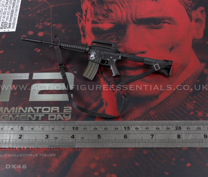 Hot Toys T-800 Battle Damaged Version 2.0 Machine Gun with Strap 1/6 Scale Part DX46 Terminator 2 Judgment Day