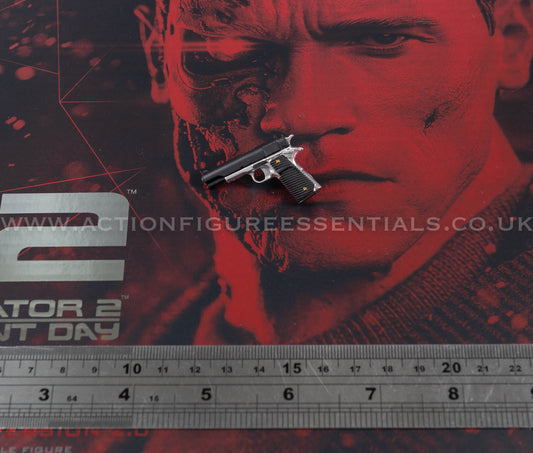 Hot Toys T-800 Battle Damaged Version 2.0 Pistol 1/6 Scale Part DX46 Terminator 2 Judgment Day