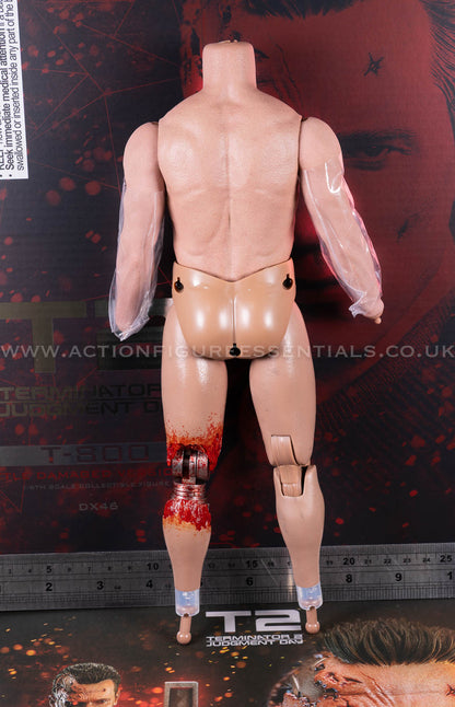 Hot Toys T-800 Battle Damaged Body Endoskeleton Exposed 1/6 Scale DX46 Terminator 2 Judgment Day Figure Part
