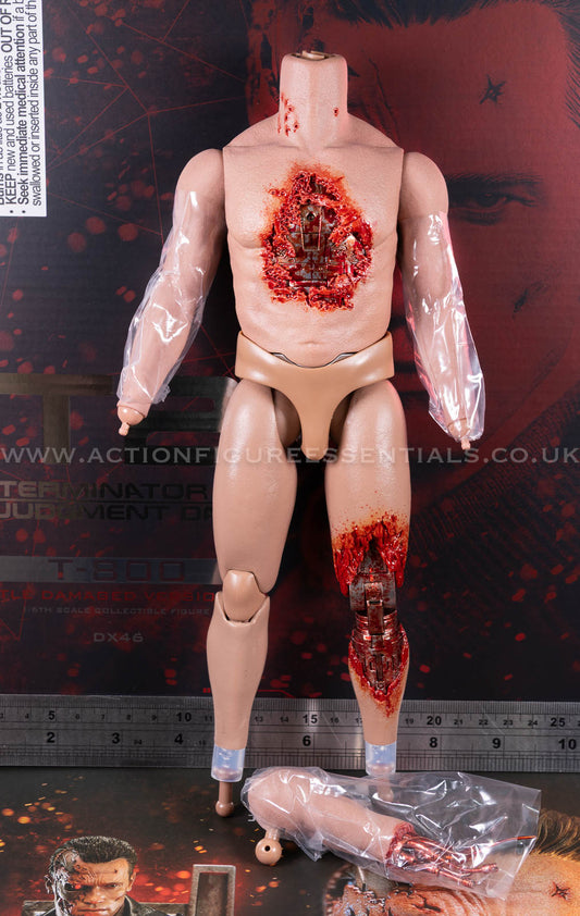 Hot Toys T-800 Battle Damaged Body Endoskeleton Exposed 1/6 Scale DX46 Terminator 2 Judgment Day Figure Part