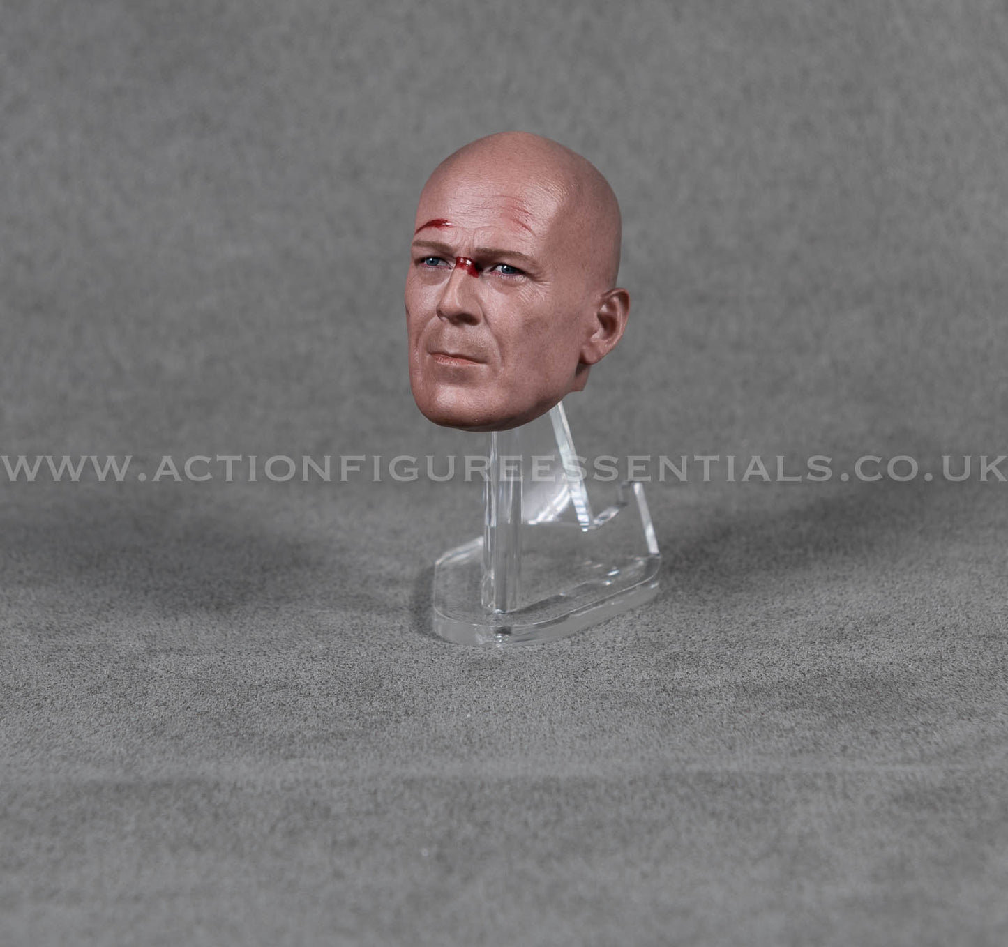 1/6 Scale Bald Battle Damaged Head Sculpt Custom Bruce Willis Style Figure Head