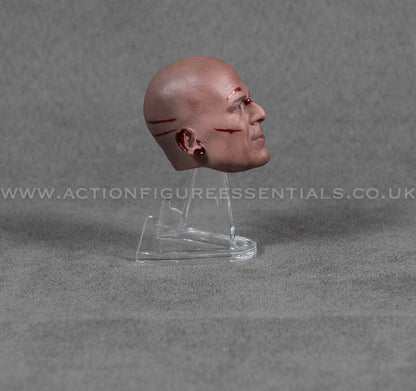 1/6 Scale Bald Battle Damaged Head Sculpt Custom Bruce Willis Style Figure Head