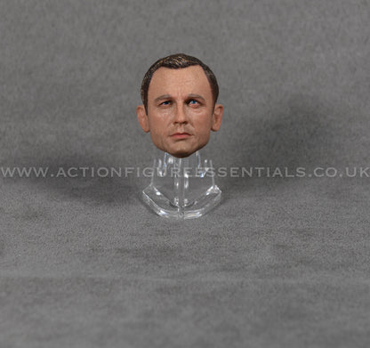 1/6 Scale James Bond Head Sculpt Daniel Craig Custom 007 Sixth Scale Figure Head