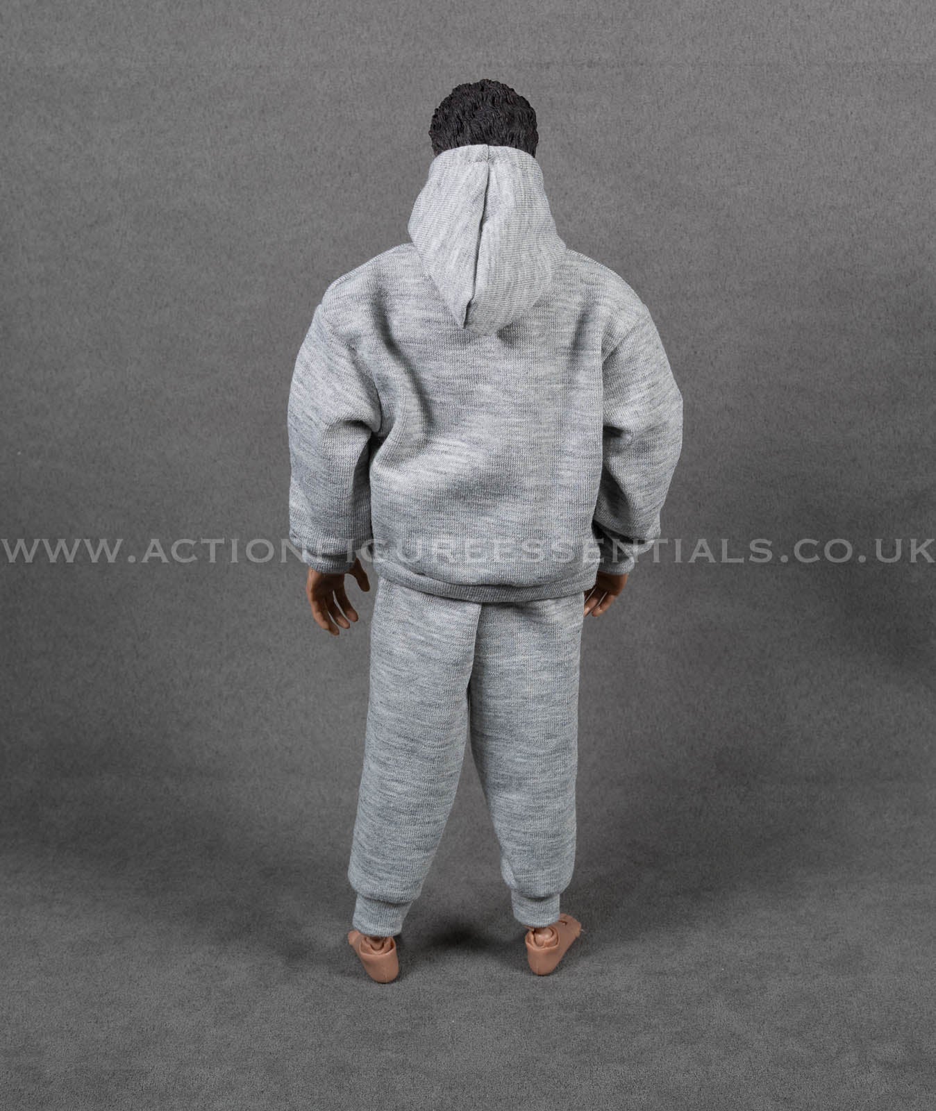 1/6 Scale Grey Tracksuit Hoodie Joggers Outfit Set for Sixth Scale Action Figures