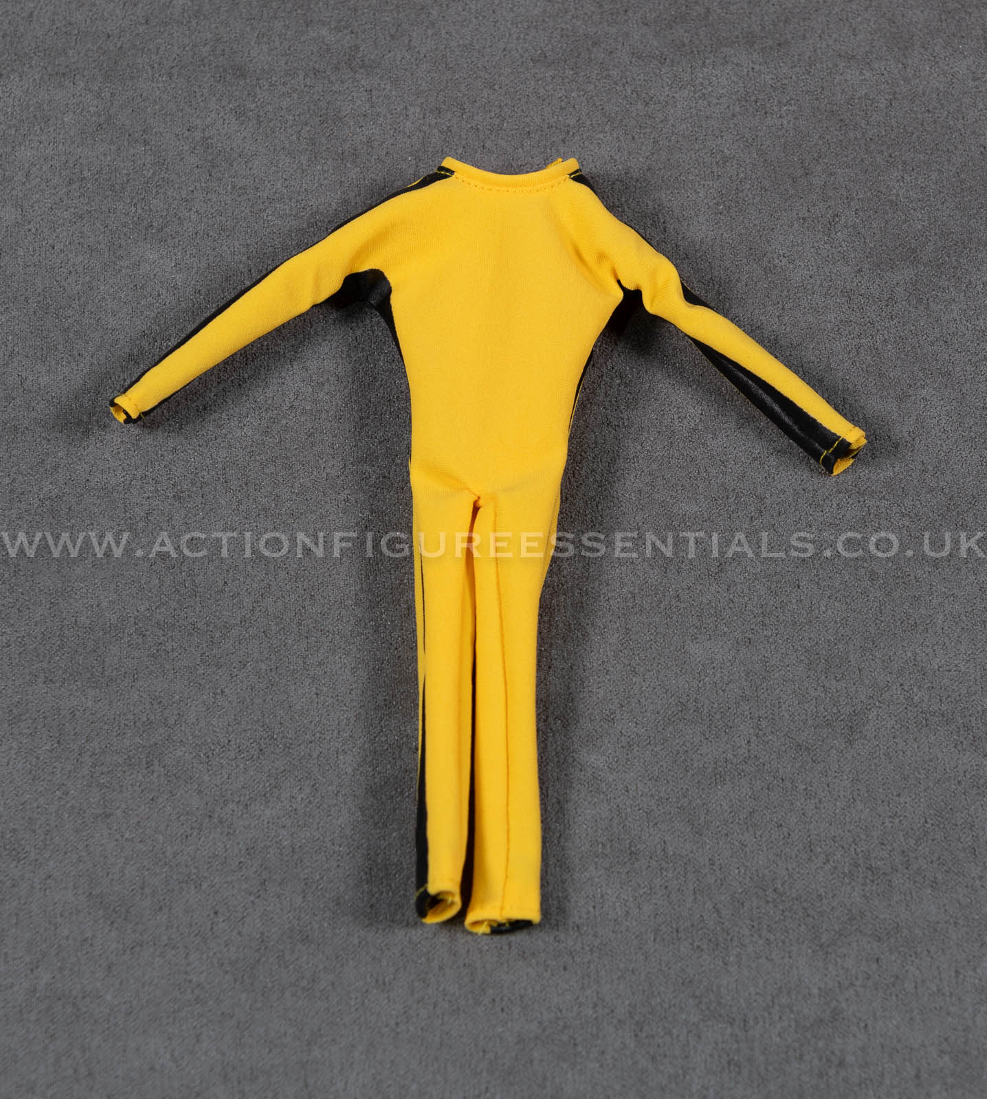 1/12 Scale Yellow Martial Arts Jumpsuit Outfit for Action Figures Custom Clothing