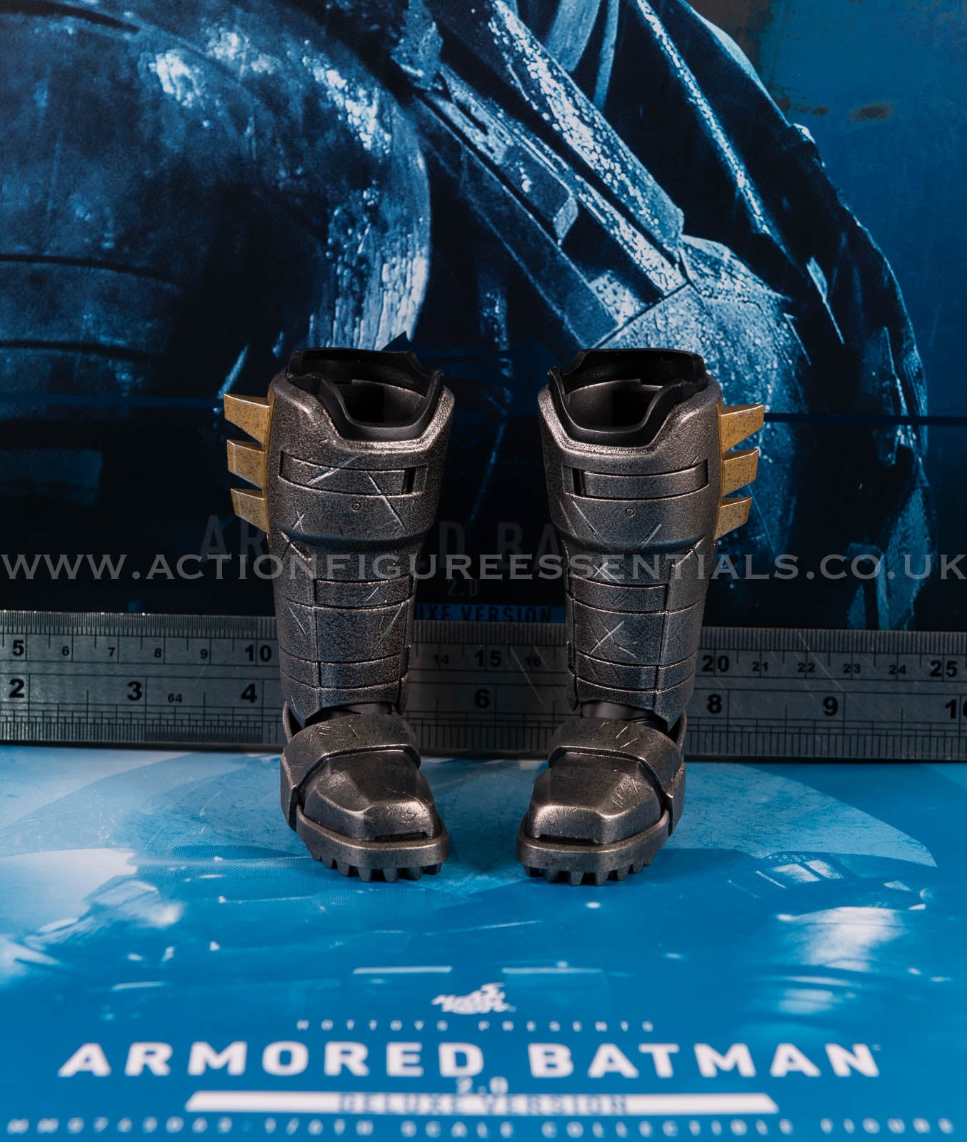 Hot Toys Armored Batman 2.0 Boots & Foot Pegs 1/6 Scale Die Cast Parts MMS743 Batman v Superman