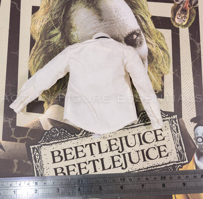 Hot Toys MMS767 Beetlejuice White Shirt & Black Tie – 1/6 Scale