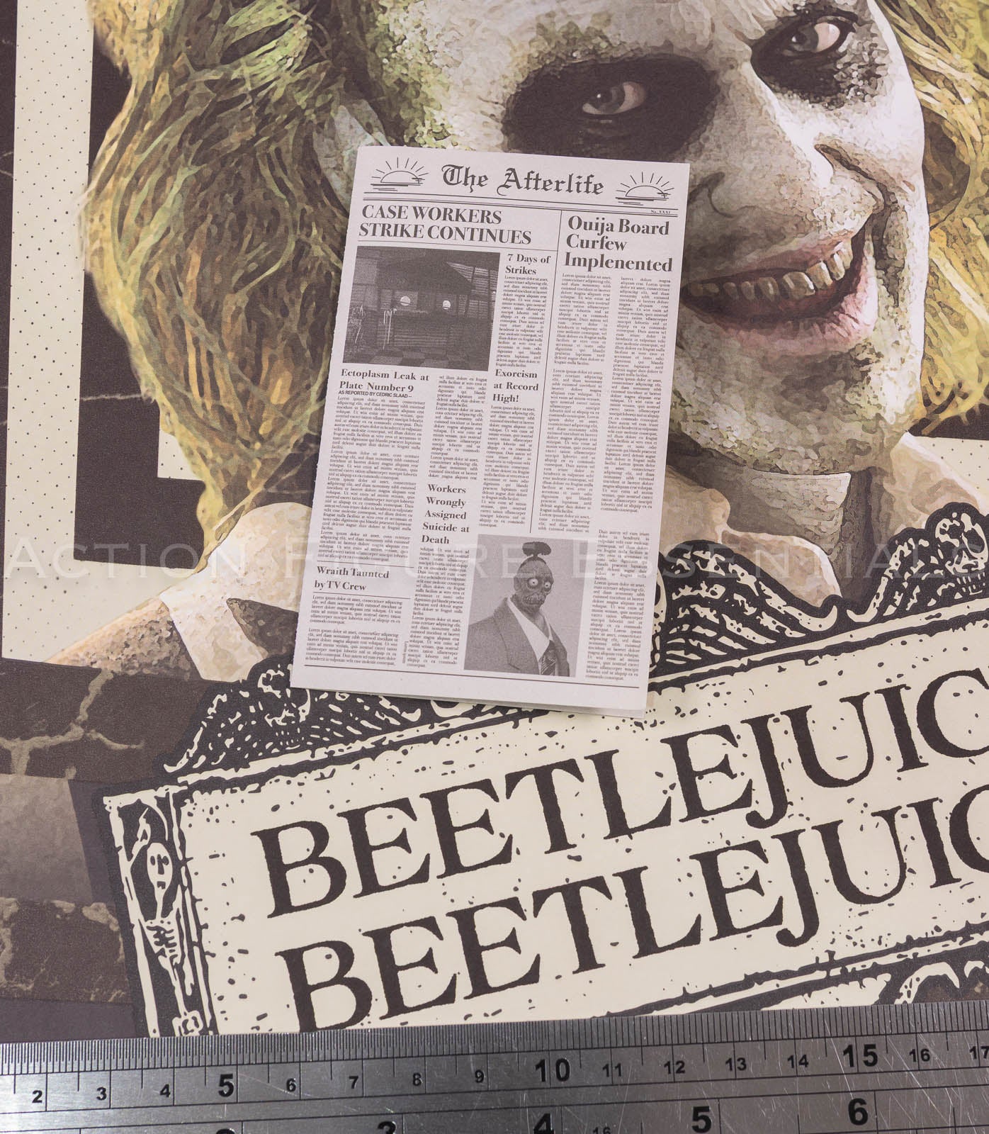 Hot Toys MMS767 Beetlejuice The Afterlife Newspaper Prop – 1/6 Scale