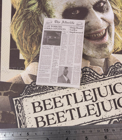 Hot Toys MMS767 Beetlejuice The Afterlife Newspaper Prop – 1/6 Scale
