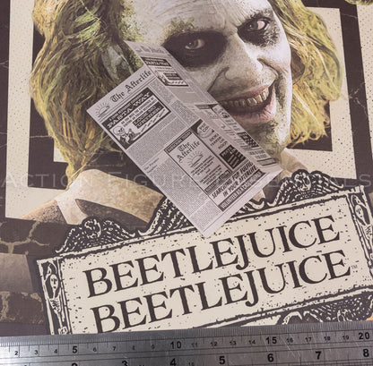 Hot Toys MMS767 Beetlejuice The Afterlife Newspaper Prop – 1/6 Scale