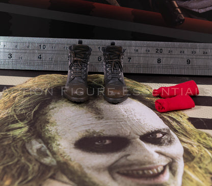 Hot Toys Beetlejuice MMS767 Weathered Boots & Red Socks Genuine 1/6 Scale
