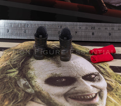 Hot Toys Beetlejuice MMS767 Weathered Boots & Red Socks Genuine 1/6 Scale