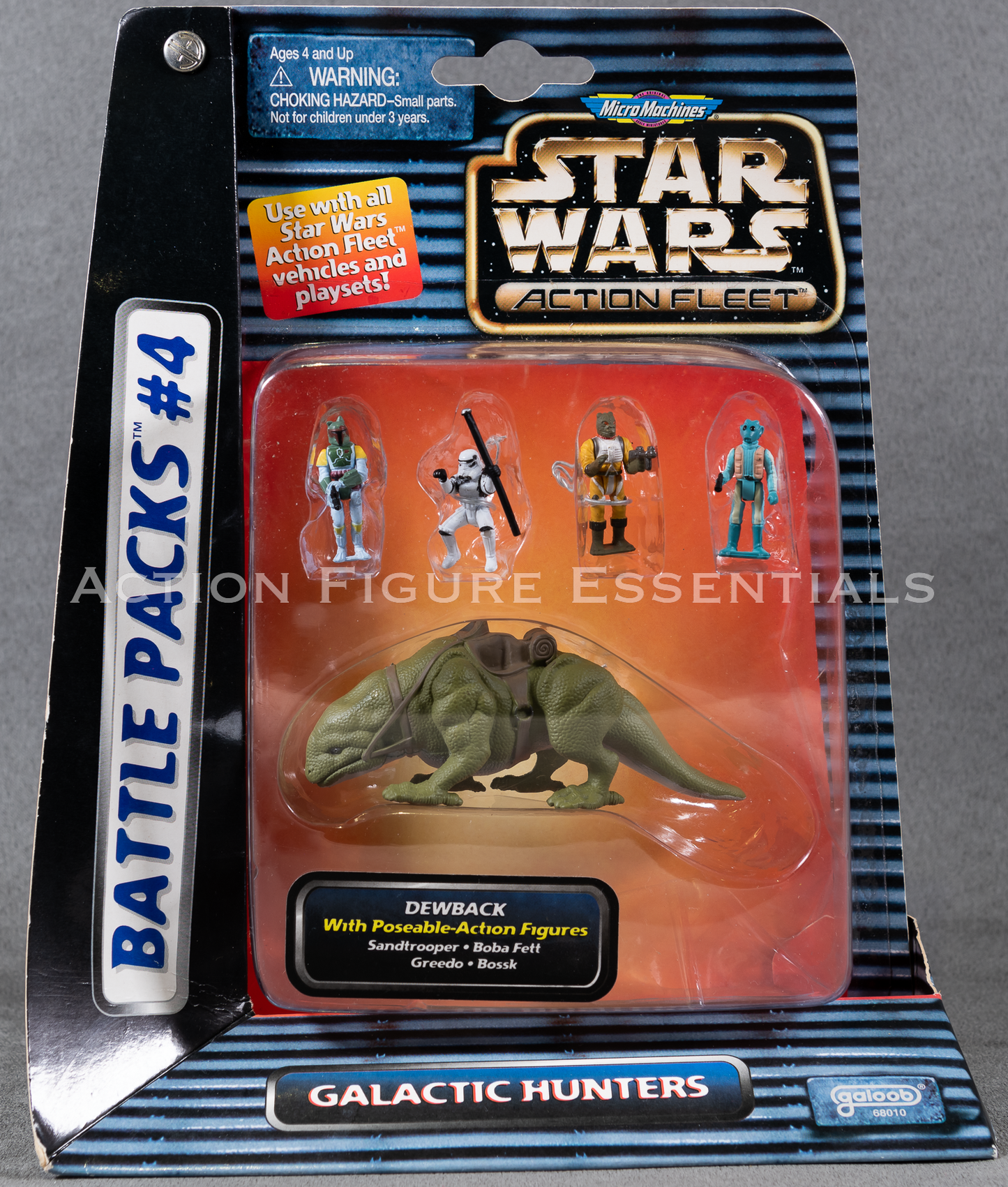 Star Wars: Micro Machines - Dewback Galactic Hunters Set - Mini Figures - New Sealed Card - MOC