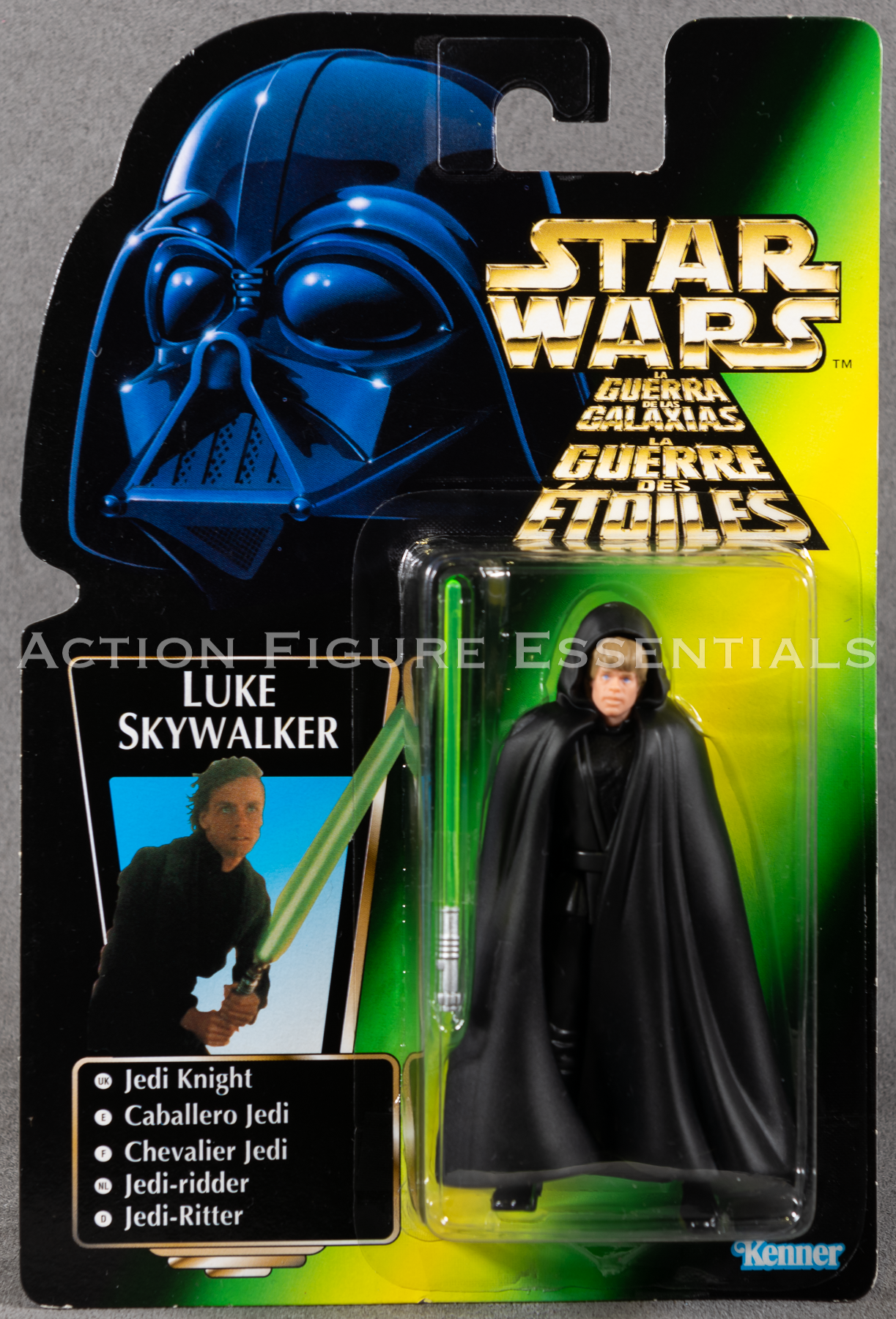 Star Wars: Power of The Force - Luke Skywalker Jedi Knight - Tri Logo - 3.75" Action Figure - New Sealed Card - MOC