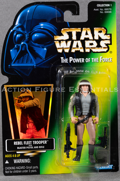 Star Wars: Power of The Force - Rebel Fleet Trooper (Holo Card)- 3.75" Action Figure - New Sealed Card - MOC