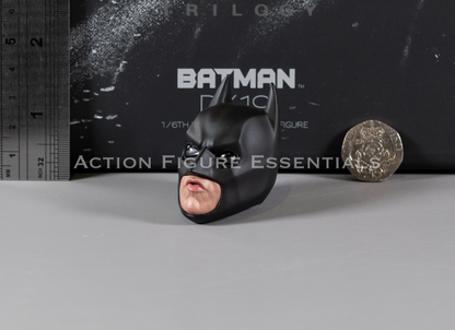 Hot Toys Batman DX19 LED Sonar Cowl Helmet + Face Plate 1/6 Figure Parts Dark Knight