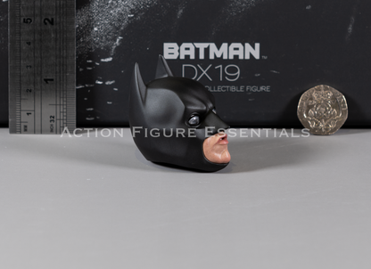 Hot Toys Batman DX19 LED Sonar Cowl Helmet + Face Plate 1/6 Figure Parts Dark Knight