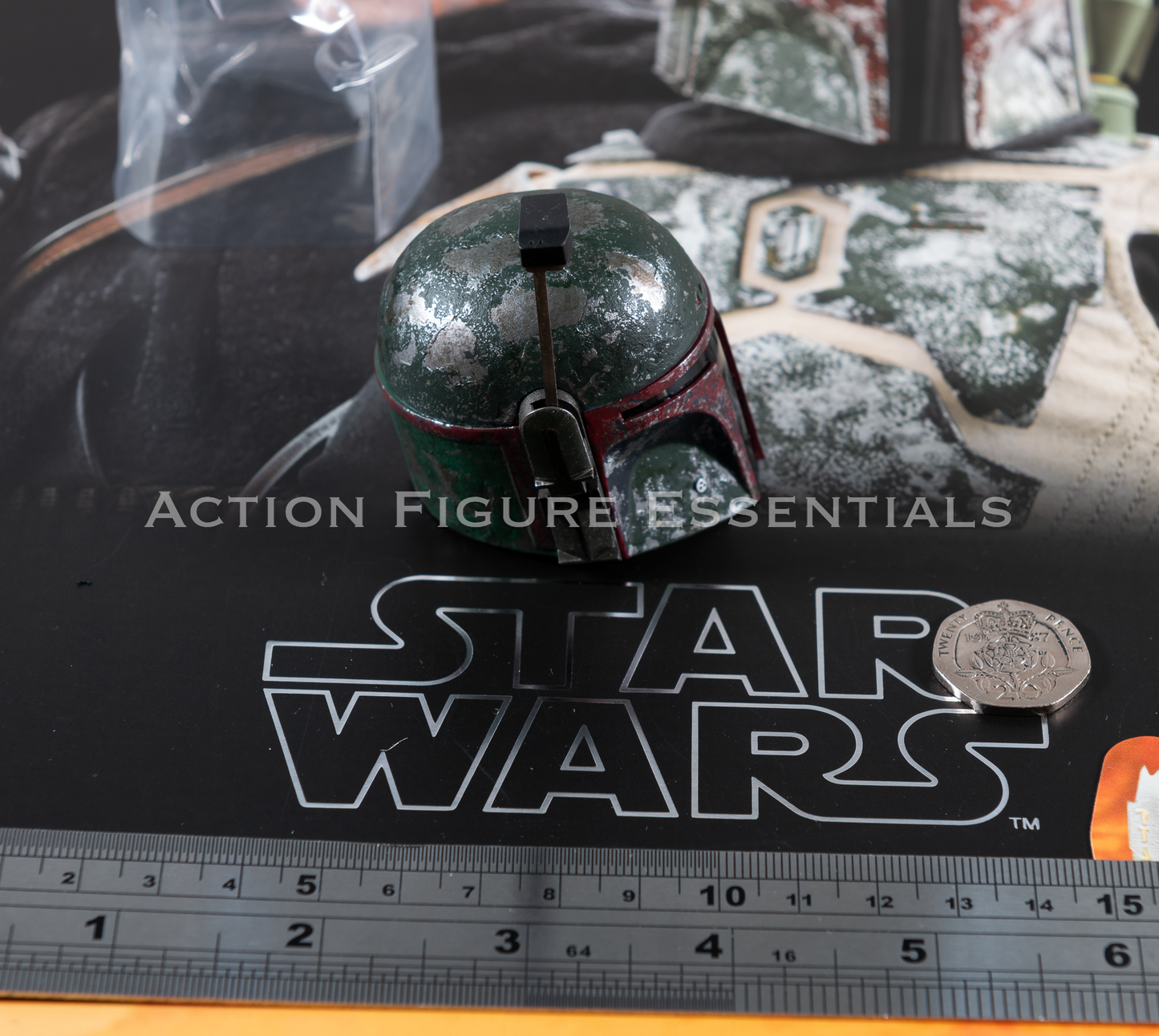 Hot Toys Star Wars Boba Fett Deluxe Battle Damaged Helmet 1/6 Part TMS034 Mandalorian