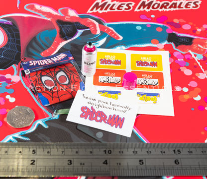 Hot Toys Miles Morales Spray Can Stickers Halloween Suit Bagged Into The Spider-Verse MMS567 1/6 Figure Part