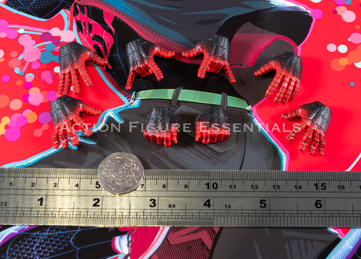 Hot Toys Miles Morales Spider-Man Suit Hands & Wrist Pegs The Spider-Verse MMS567 1/6 Figure Part