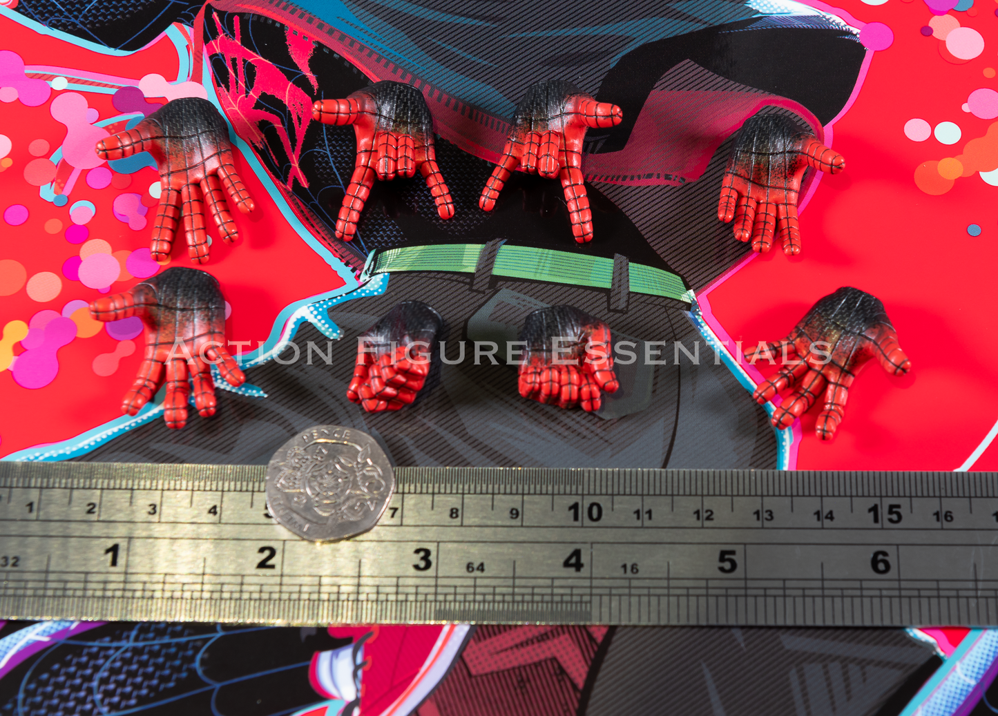 Hot Toys Miles Morales Spider-Man Suit Hands & Wrist Pegs The Spider-Verse MMS567 1/6 Figure Part